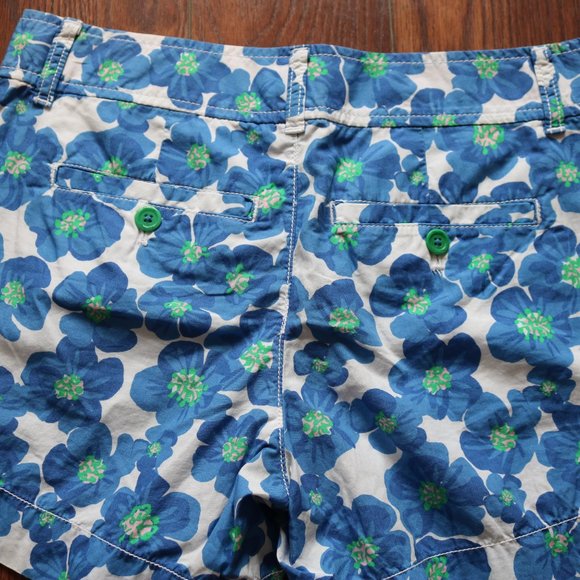 52 Lilly Pulitzer Callahan Shorts sz 0 Blue Floral T019 - Picture 4 of 7